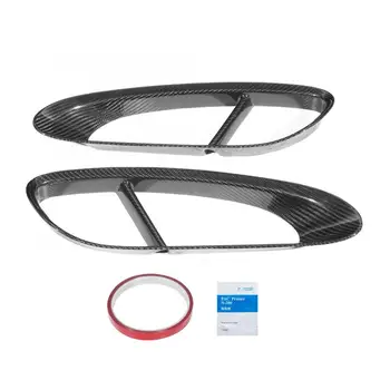 

2pcs Carbon Fiber Fenders Trim Side Air Vent Scoop Cover Refitting Fits for Porsche BOXSTER 981 2013 2014 2015 Car Accessories