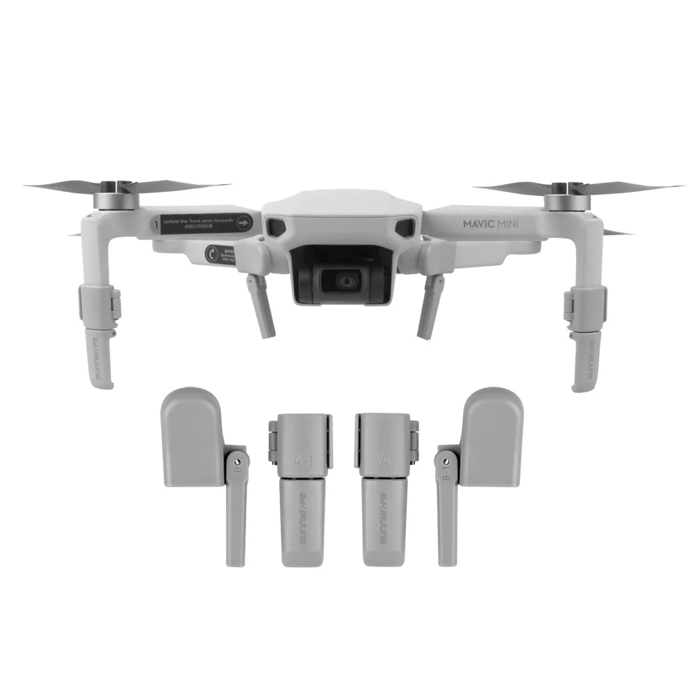 Best QGQ Sunnylife Heightened Landing Gears Foldable Support Leg Stabilizers Protector for DJI Mavic Mini Accessory 