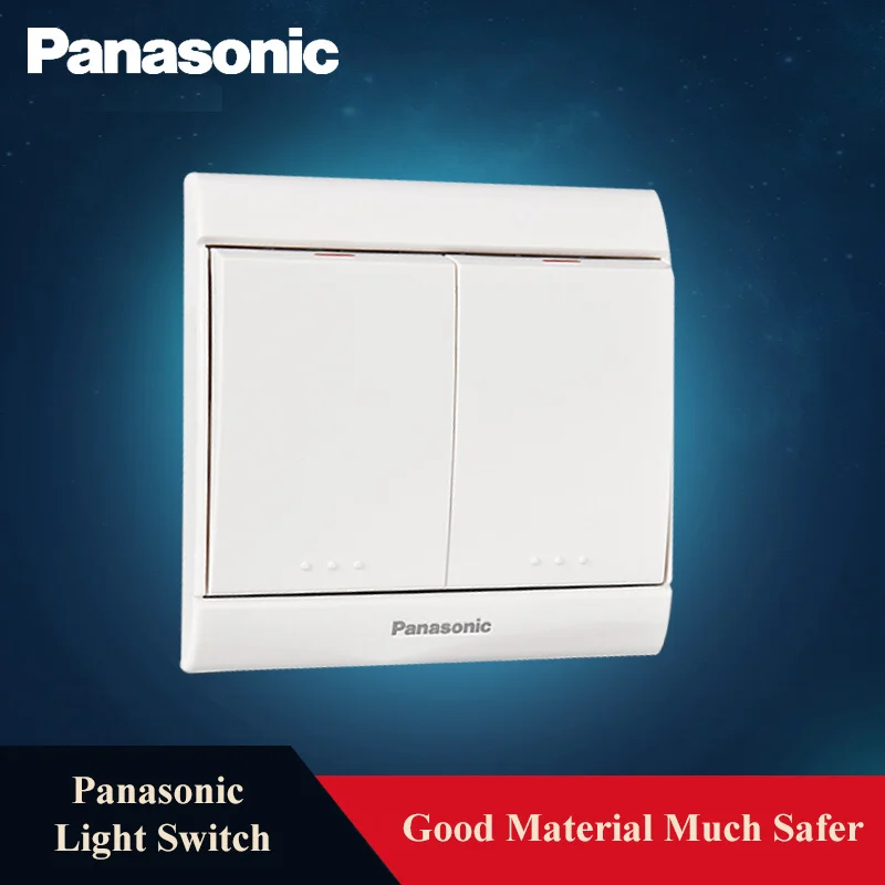 

Panasonic Home Push Button Switch EU/UK Standard 1/2/3/4 Gang 1/2 Way Light Switch