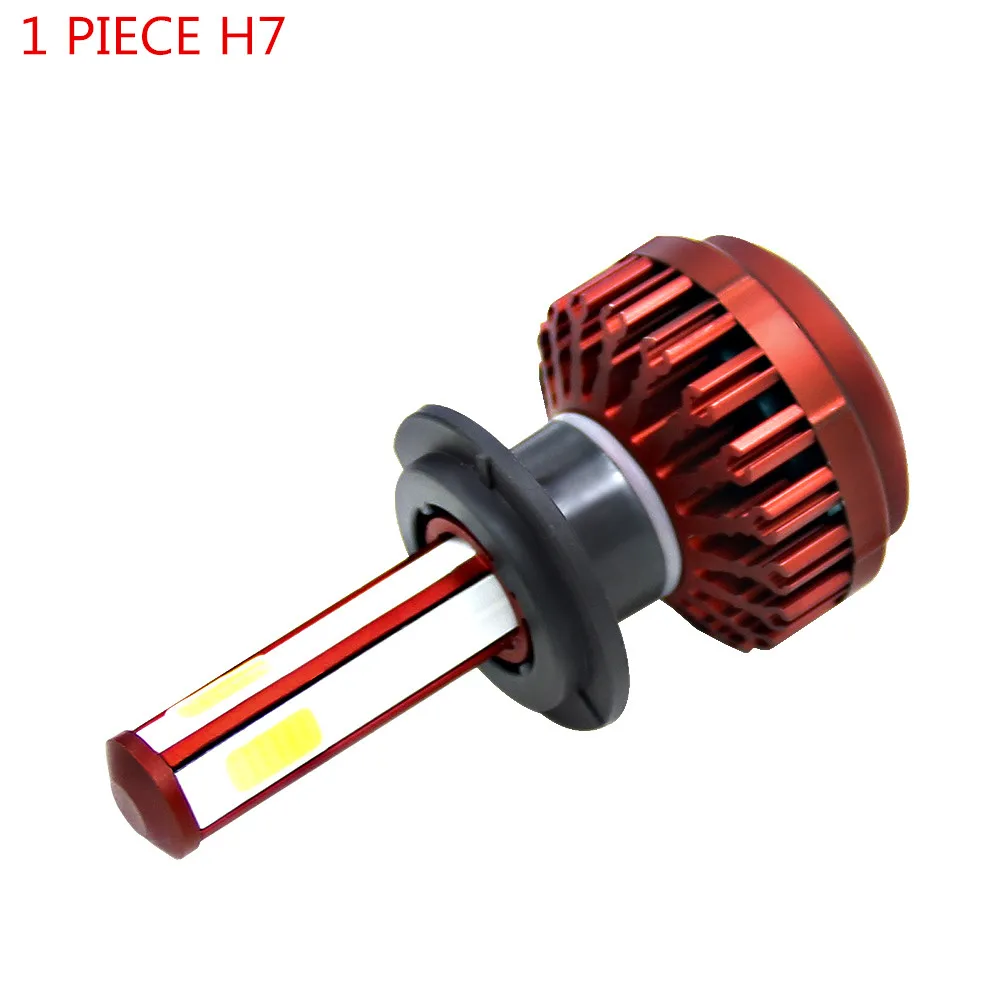 Chunmu 4 стороны 8000LM H8 H11 Противотуманные фары без ошибки h7 светодиодный canbus H4 светодиодный светильник HB3 9005 HB4 H1 H27 Авто 12V 6000K 360 ° угол луча - Испускаемый цвет: 1 PIECE H7