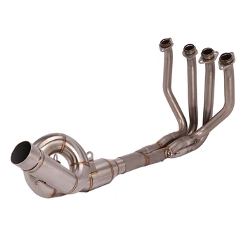 Escape Motorcycle Exhaust Front Link Pipe Head Connect Tube Stainless Steel Exhaust System For Kawasaki Z800 2013-2016