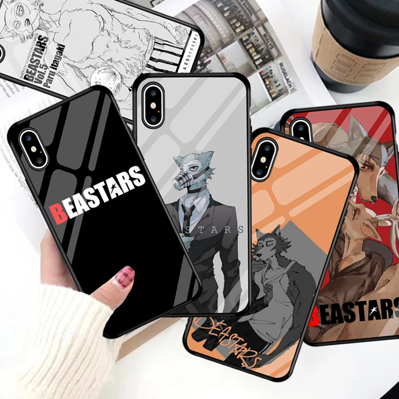 Горячая Япония мультфильм BEASTARS стекло Жесткий чехол для телефона для iPhone 11 Pro XS Max X XR 7 8 6 Plus чехол для телефона с изображением волка