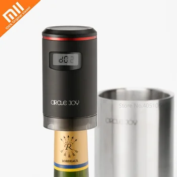 

Xiaomi Circle Joy Smart Automatic Vacuum Red Wine Preservation Stopper Electric Red Wine Fresh Keeper USB Charging LED Display