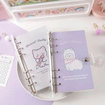 

Kawaii A6 Spiral Diary DIY Notebook and Journals Agenda 2020 Planner Organizer Transparent Notepad Cute Handbook School Supplies