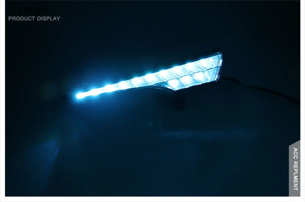 Светодиодный фонарь дневного света для Nissan Altima высокой яркости светодиодный DRL направляющий светодиодный противотуманный фонарь с поворотным сигналом, 1 пара
