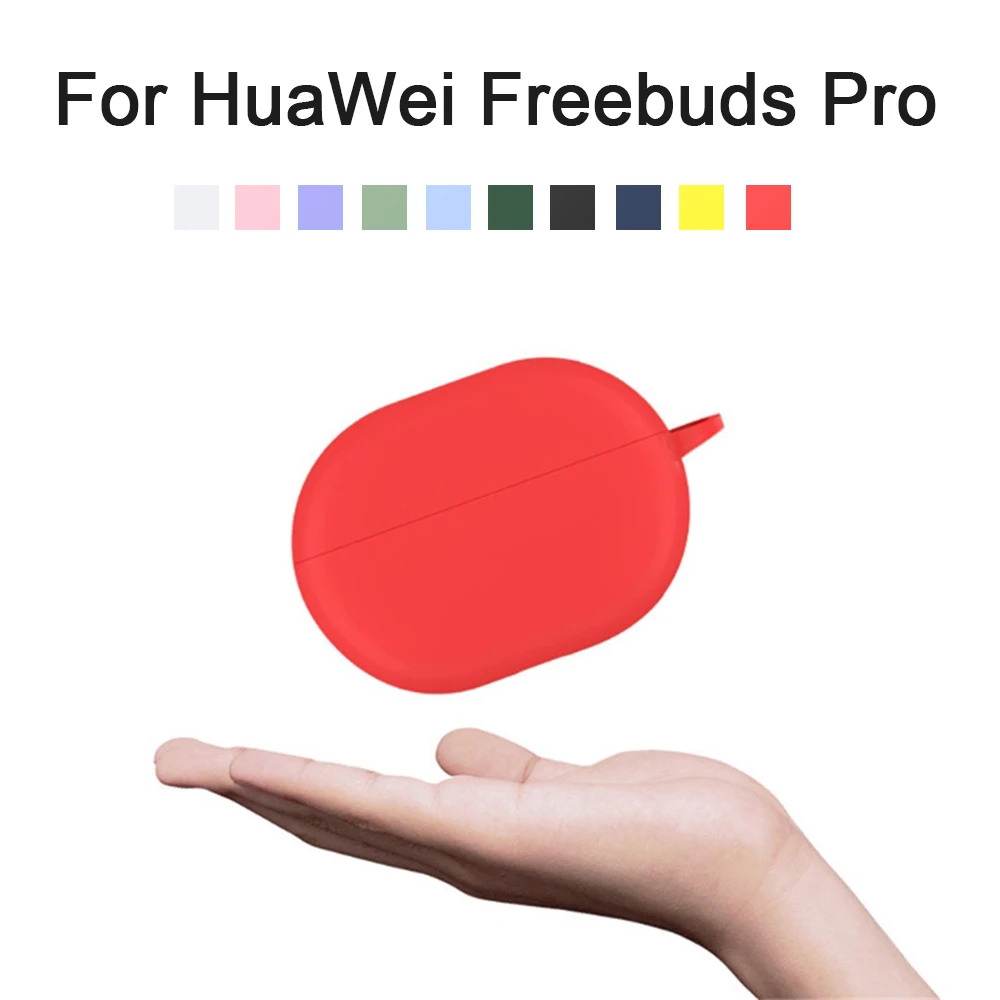 

2020 New Silicone Solid Color Earphone Case Cover For Huawei Freebuds Pro Anti-Scratch Cute Earphone Protector Accessories