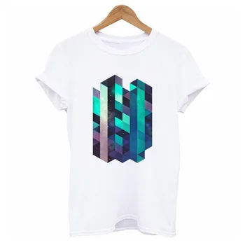 

Luo Xin Ms. T-shirt casual short-sleeved "solid geometric pattern" bottoming shirt Model 75.99