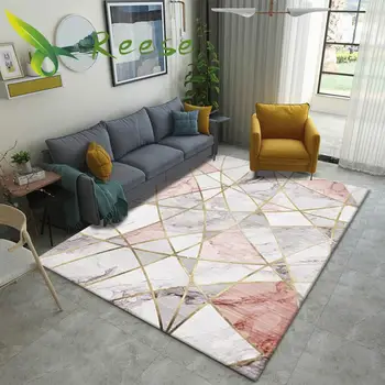 Nuevo diseño de estilo geométrico, decoración Floral alfombra colorida alfombra sala de estar piso de madera alfombra antideslizante antiincrustante para salón de dormitorio