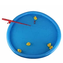 Лидер продаж утка рыбалка игра пруд бассейн с 5 утята Набор Детский обучающий игрушка для детей младшего возраста