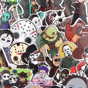 

10sets/lot Blinghero Four Killers 33Pcs/set Horror Movie Stickers Phone Stickers Album Decals Stickers Collection Gifts BH0385