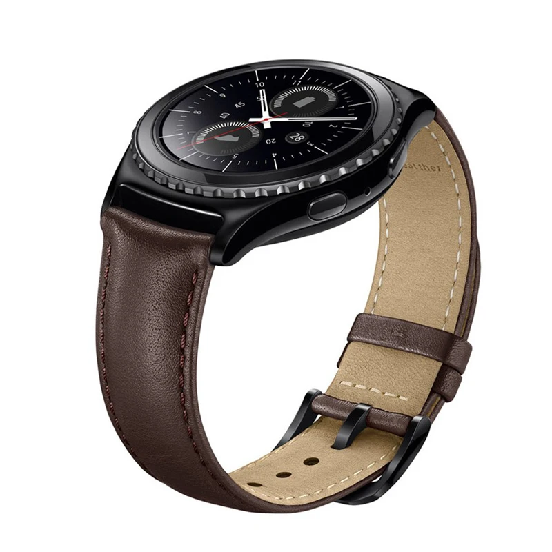 Ремешок кожаный для samsung gear S3 frontier galaxy watch 46 мм/42 мм браслет huawei gt 2 active amazfit bip 20 мм/22 |