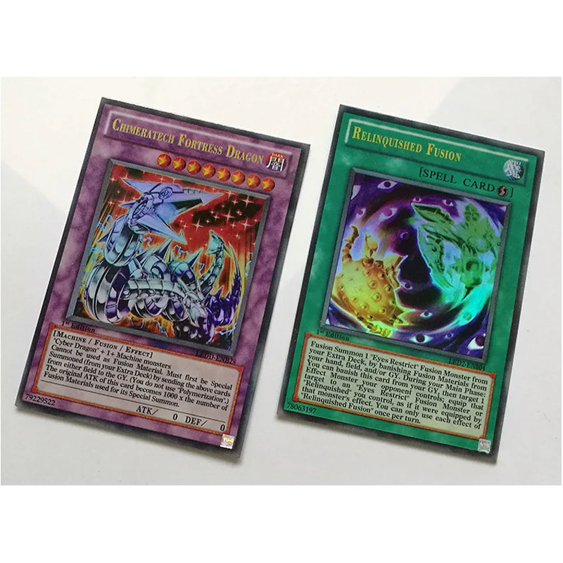 TCG English Yu Gi Oh Board Game Duel Flash 100 Cards No Repeat yugioh Battle Table Shining Card OCG Deck