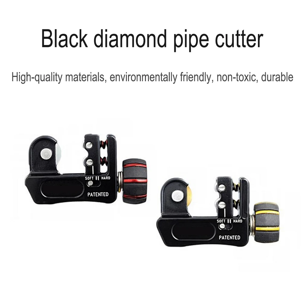 cortador de tubulação modelo preto diamante mini tamanho cortador de tubo para cobre de alumínio tubo inoxidável corte de tubulação de mola