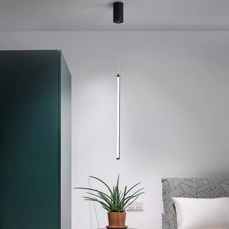Современный светодиодный подвесной светильник, подвесной потолочный светильник для спальни, гостиной, AC90-260V, QIYAMEI