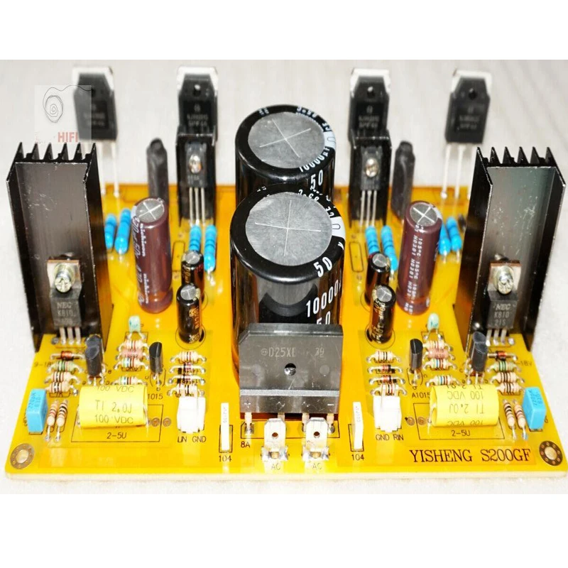 KYYSLB AC40V~ 75 в 100 Вт* 2 Плата усилителя NJW0281G NJW0302G S200GF дискретный HIFI усилитель высокой мощности доска комплект готовой платы