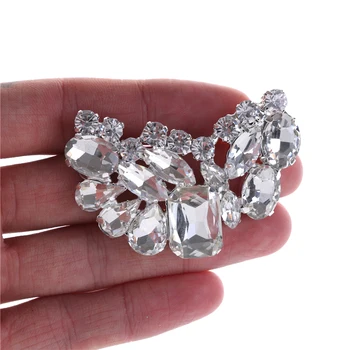 

2pcs Metal Material Bridal Wedding Shoes Clips Decorative Shop Shoe Accessories Shoe Clip Crystal Rhinestone Charm Decoration