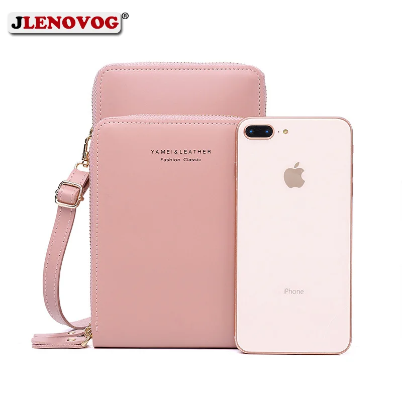 

Women Wallets Clutch Purse Lady Mini PU Leather Shoulder Messenger Bag Multi Pocket All in one Crossbody Phone Bag Female Wallet