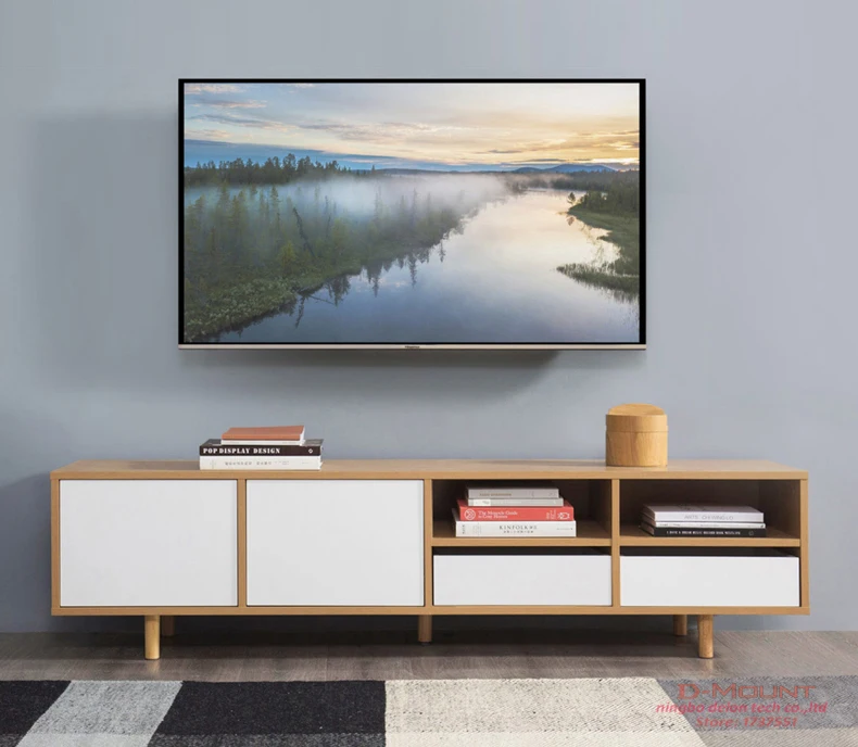 Новинка NB P5 Универсальный Полный движения 3"-60" ЖК-Телевизор настенный кронштейн 6 ARM STRONG 36,4 кг 400X400 с кабельной крышкой шарнирная опора