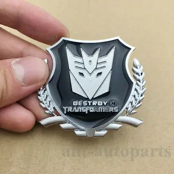 

Metal Transformers Autobot Deception Car Trunk Emblem Decal Sticker Badge