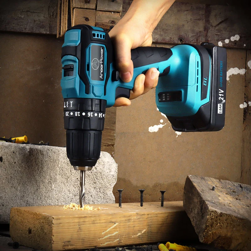 New Brushless Motor 21V Wireless Hand Mini Impact Charging Drill - Main Image