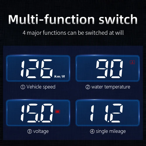 WYING M3 자동차 OBD2 GPS 헤드업 디스플레이, 전자 HUD 프로젝터, 디지털 디스플레이, 자동차 속도계, 모든 차량용 액세서리 5