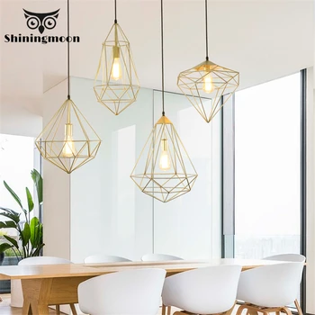 

Vintage Home Decor Kitchen Pendant Lights Black Iron Living Room Pendant Light Bedroom Dining Room Art Lighting Fixture