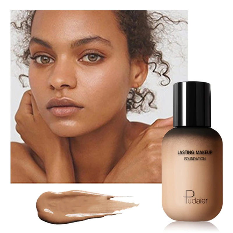 

Pudaier 40ml Matte Liquid Foundation Face Full Coverage Base Makeup Concealer Cream Waterproof Cosmetics Skin Tone Corrector