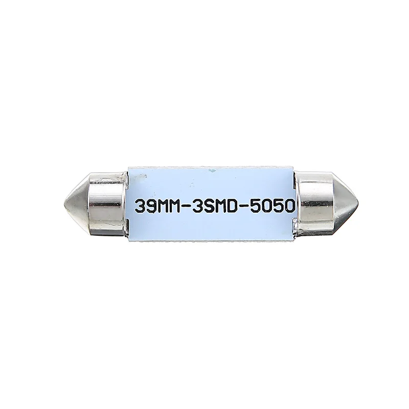 10 шт./компл. белый 38 мм гирлянда Осветительная лампа 5050 3 SMD СВЕТОДИОДНЫЙ салона