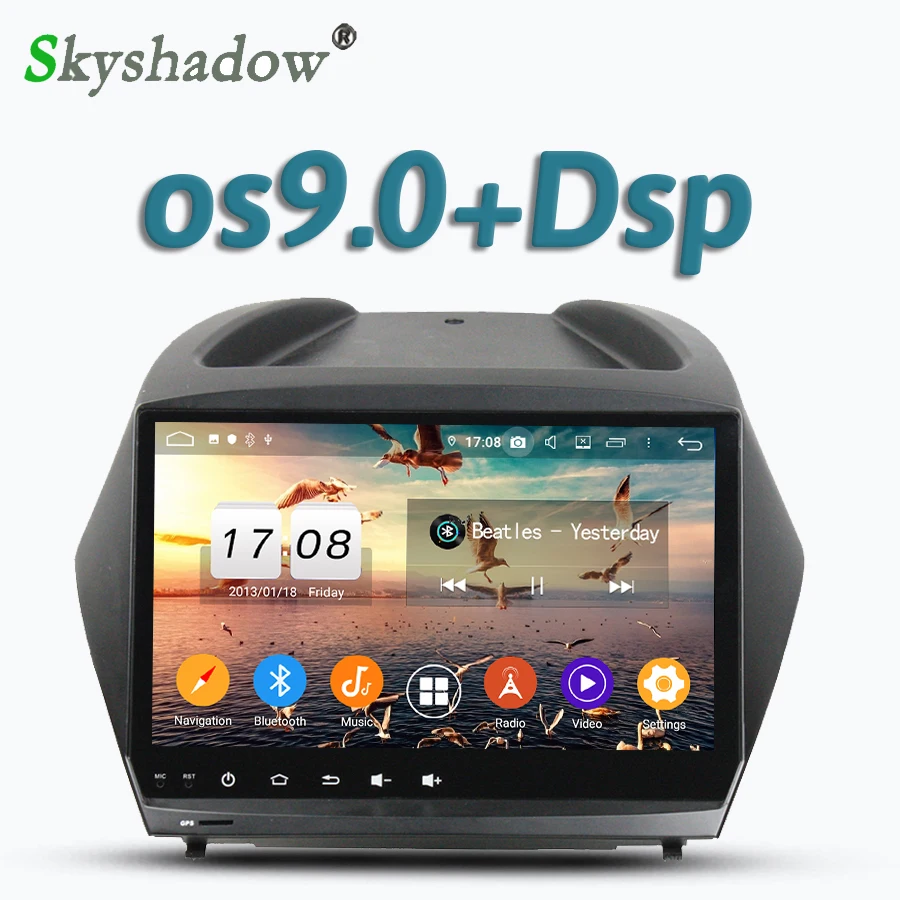 " TDA7851 DSP Android 9,0 8 ядерный 4 Гб+ 32 г для hyundai IX35 2011- автомобильный рекордер плеер gps карта RDS радио wifi Bluetooth 4,2