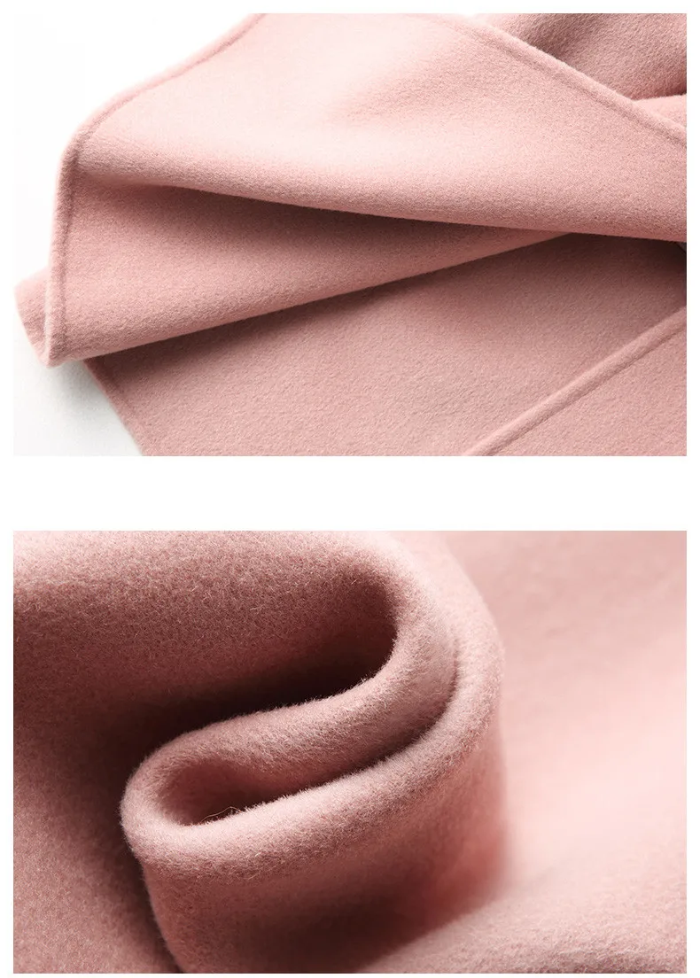 AYUNSUE Double Side Wool Coat Female Jacket Autumn Winter Jacket Women Korean Woolen Coats Vintage Overcoat Casaco Feminino MY
