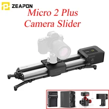 Электрическая ручная камера-слайдер Zeapon Micro 2 Plus, переносное расстояние для путешествий 54 см/21,2 дюйма, 4,5 кг, с моторизованным двигателем Электрическая ручная камера-слайдер Zeapon Micro 2 Plus, переносное расстояние для путешествий 54 см/21,2 дюйма, 4,5 кг, с моторизованным двигателем