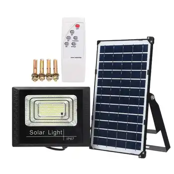 

137 Led Portable Spotlight floodlight Outdoor Street Garden Light 250W Solar Floodlight Waterproof Wall Lamp with Remote Control
