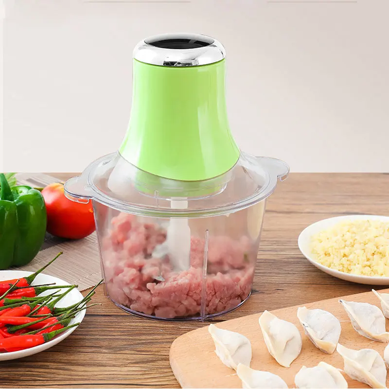 

110V/220V 2 Speeds Automatic Meat Grinder Machine Electric Chopper Shredder Multifunctional Slicer Vegetable Food Processor