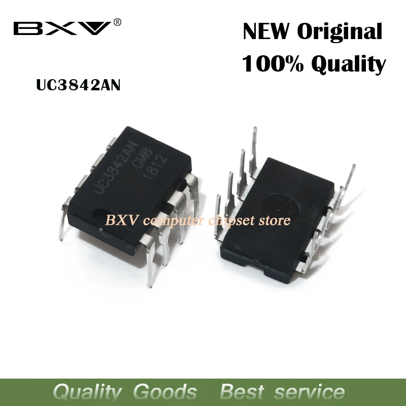Nouveau circuit intégré original, 10 pièces, UC3842AN DIP8 UC3842 UC3842BN DIP 3842AN DIP-8 UC3842A UC3842B UC3842