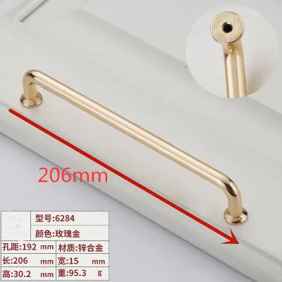 European Simple Furniture Hardware solid handle gold black long handles door knobs for cupboard Drawer Pulls Cabinet Hardware - Цвет: 4