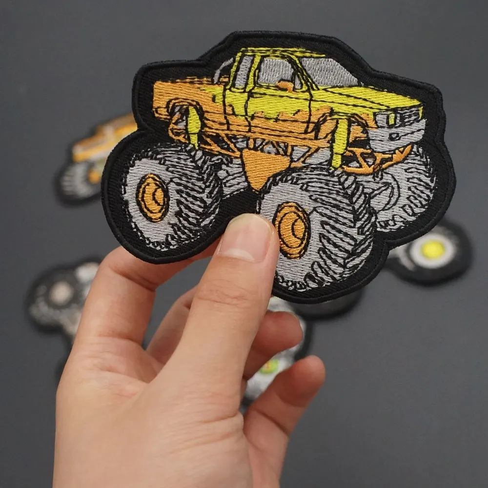 Cartoon Off-road Pickup Truck Iron on Backing Embroidery Patches Badge  Accessories Appliques for Clothes Jeans Backpacks - AliExpress