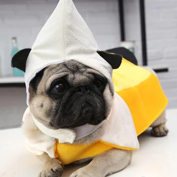 

Pet Dog Cat Costume Pet Suit Banana Style Clothes Halloween Christmas Funny Apparel DTT88