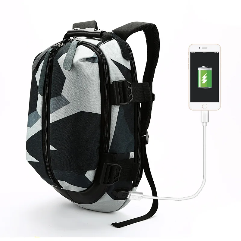 OZUKO, мужской рюкзак, водонепроницаемый, для ноутбука, с зарядкой через usb, для колледжа, студентов, школы, сумки на плечо, большая емкость, дорожная сумка