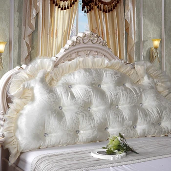 

Princess Style Korean Removable And Washable Ins Bedside Cushion Crown Large Backrest Double Bedroom Cushion Bed Cushion