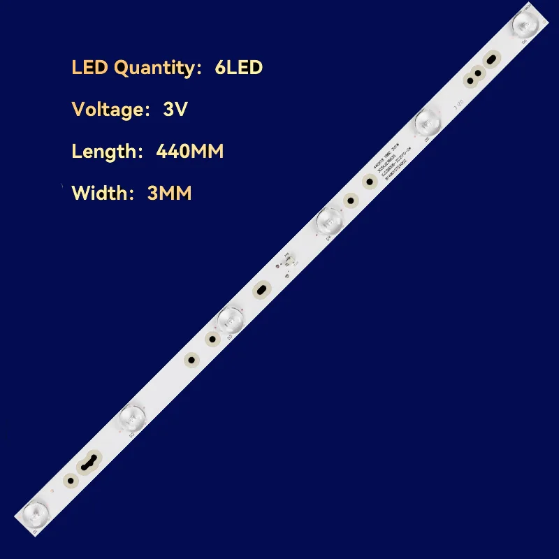 2x4 led drop ceiling lights 440mm LED Backlight strip 6 lamp For XJ236D06-ZC21FG-04 303XJ236035 CRH-K243535T020654I-Rev1.1 GS 3V/LED panel ceiling lights