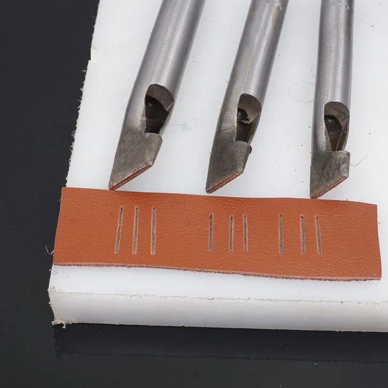 Width1mm закалки DIY Кожа Инструмент закругленными уголками одним словом удар 45 Сталь