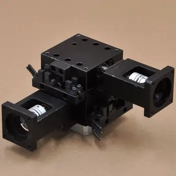 

XY axis CHUO XA06A-R1 electric automatic high precision displacement platform optical fine adjustment slide table aluminum 60 mm