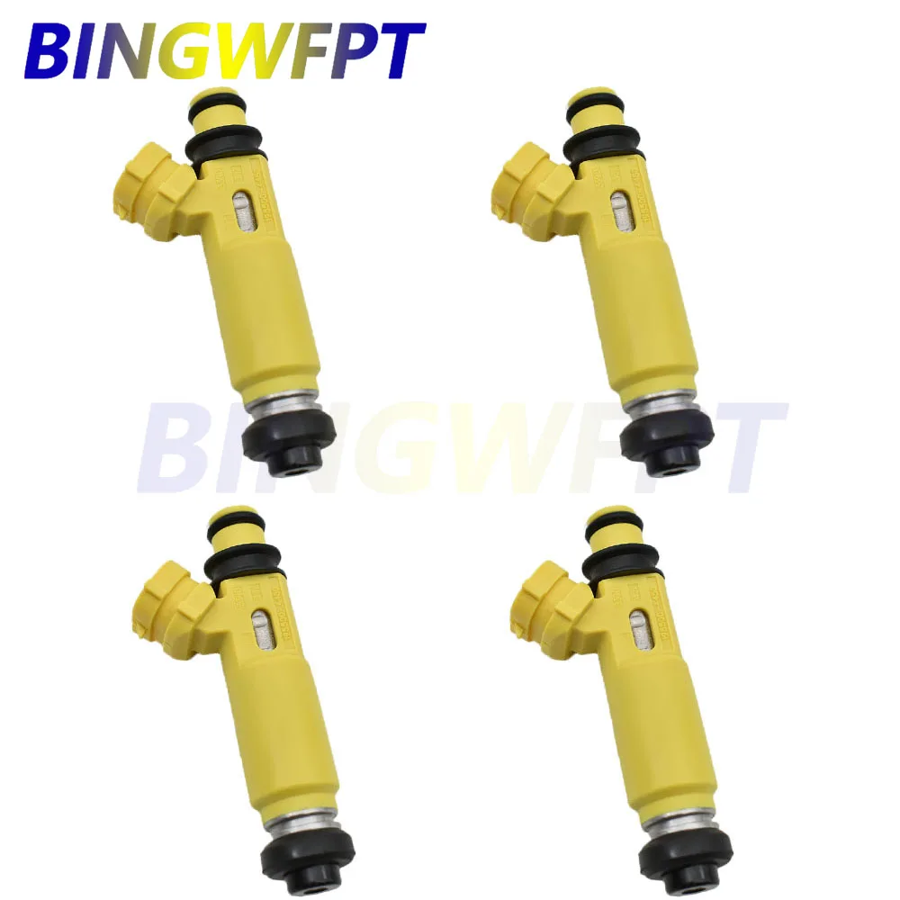

4pcs/lot 195500-4450 Yellow Fuel Injector High Performance E85 Fuel Nozzle 1955004450 for 2004-2008 Mazda 297-0041 RX8 MX5