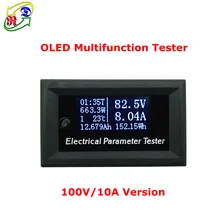 RD 100v/33v10A 7in1 OLED Multifunction Tester Voltage current Time temperature capacity voltmeter Ammeter electrical meter white