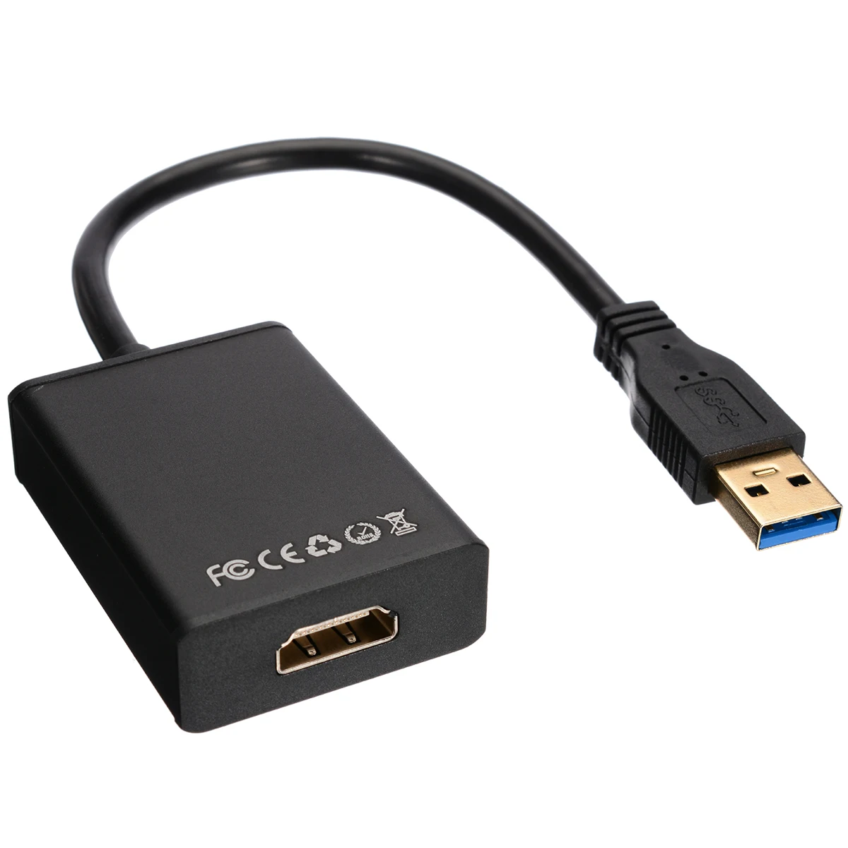Mayitr 1 шт. черный USB 3,0 к HDMI адаптер Профессиональный USB3.0 к HDMI 1.3b видео кабель конвертер для ноутбука HD ТВ HD 1080P