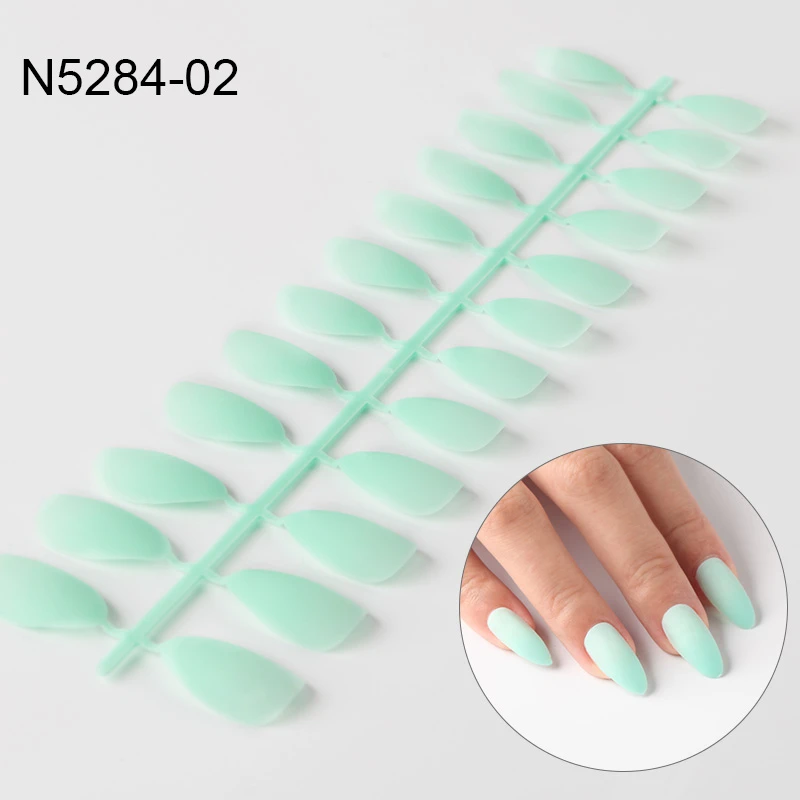 Fake Nails Matte False Nail 24pcs Detachable Tips for Nail Extension Manicure Press on Fake False Nails Art Decoration