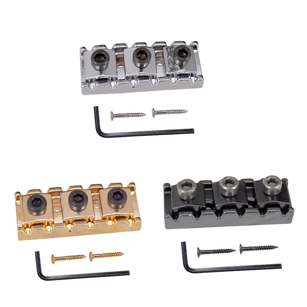 Metal Guitar String Locking Nut with Allen Wrench for Tremolo Bridge 43mm