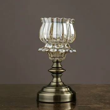 

Vintage Luxury Pillar Candle Holders Metal Creative Romantic Wedding Modern Candelabra Arredamento Casa Home Decoration EC50ZT
