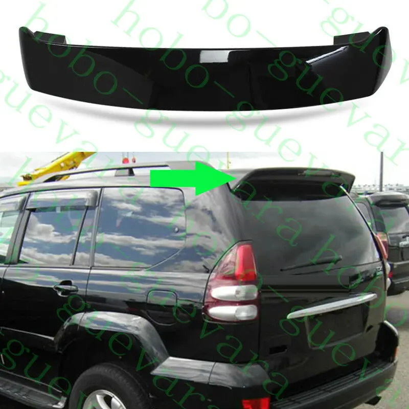 Подходит для Toyota Land Cruiser Prado FJ120 2003 2009 черный спойлер краски светодиодный 1