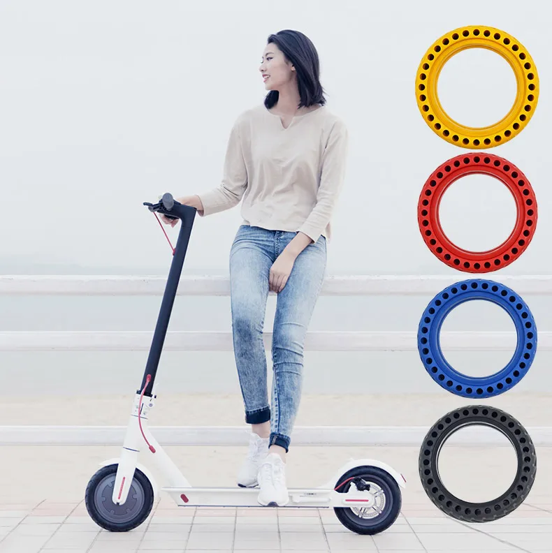 Твердые шины для XiaoMi Mijia M365 самокат перфорированные амортизирующие ударопрочные взрывозащищенные шины бесплатно пневматические Ever